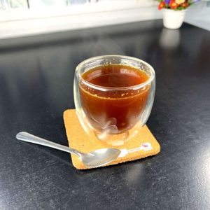 Café con miel y jengibre